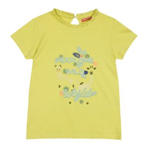 Παιδική μπλούζα με τύπωμα και κέντημα για κορίτσι