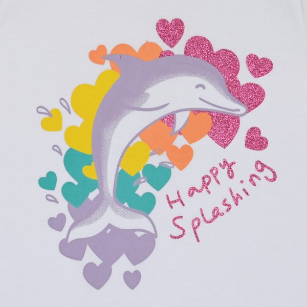 Girl΄s shirt with glitter print