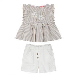 Girl΄s 2 piece set with embroidery