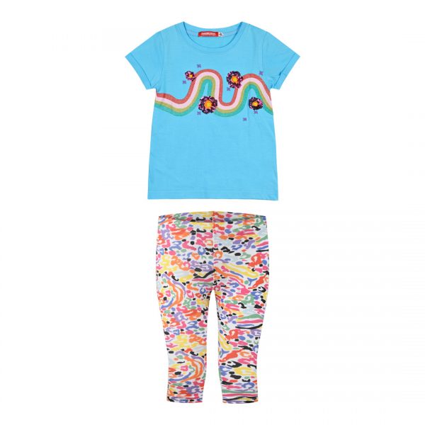 Girl΄s 2 piece set with glitter print