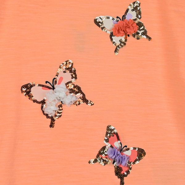 Girl΄s shirt with print and sequins