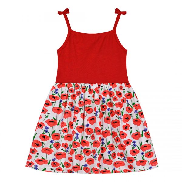 Girl΄s sleeveless floral dress