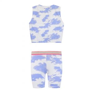 Girl΄s 2 piece tie dye set with print