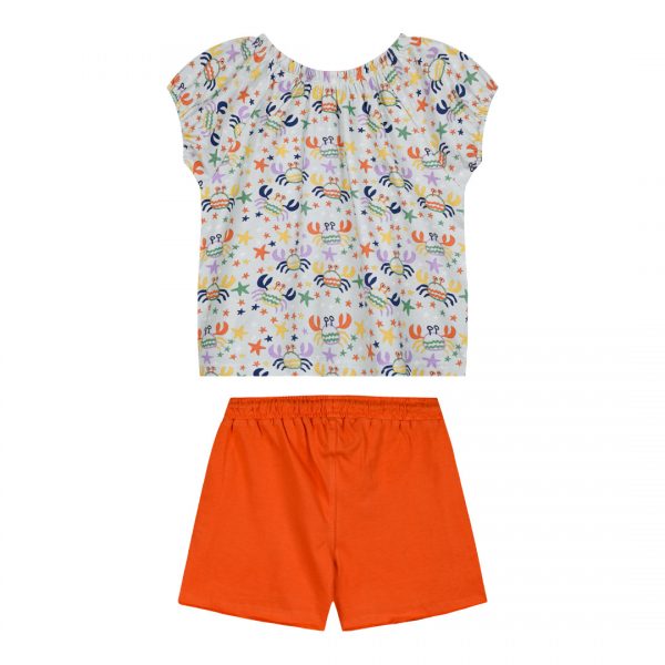 Girl΄s 2 piece set with printed shirt