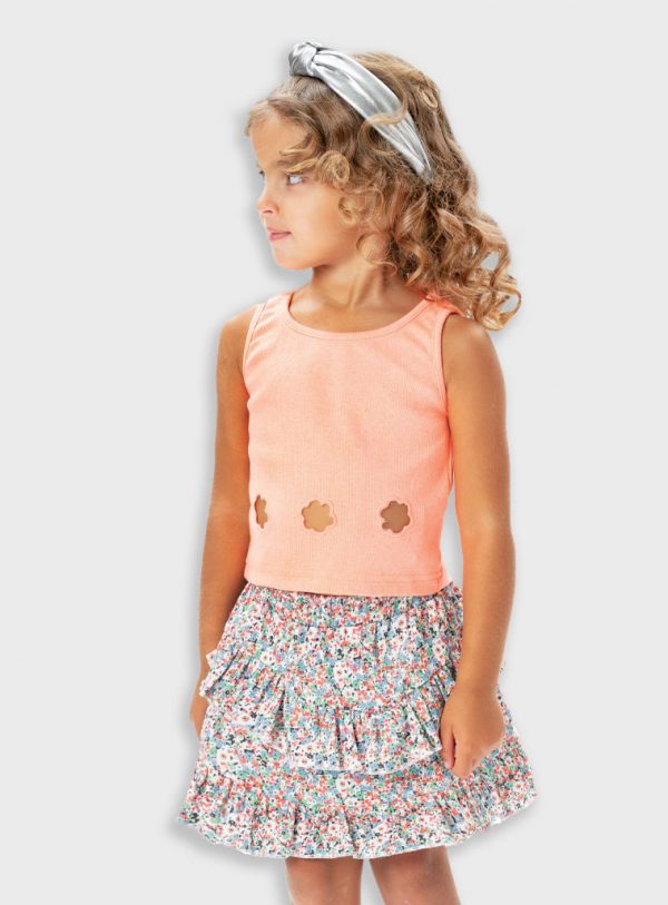 Floral skirt for girls