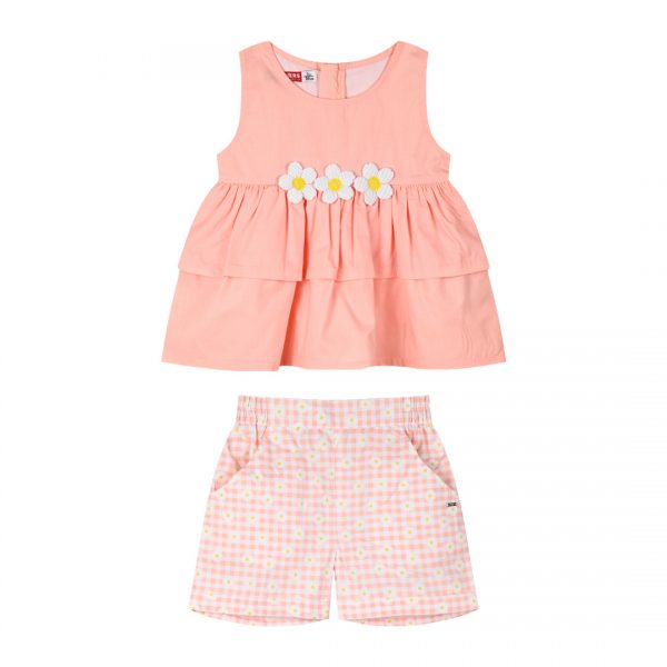 Set with applique for girls