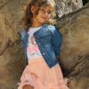 Light denim jacket for girls
