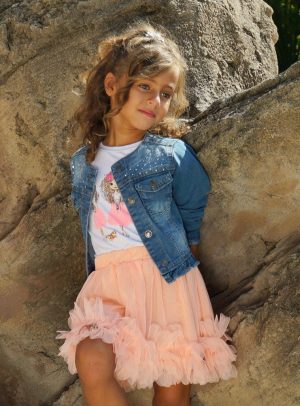 Light denim jacket for girls