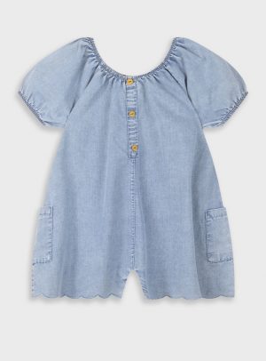 Denim jumpsuit for girls