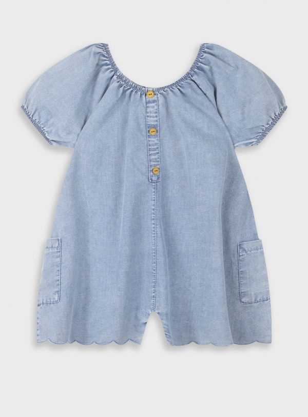 Denim jumpsuit for girls