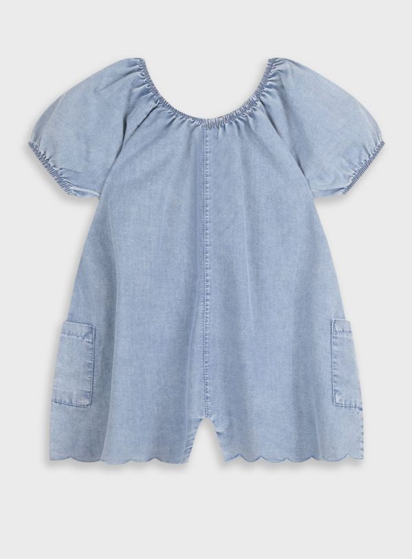 Denim jumpsuit for girls