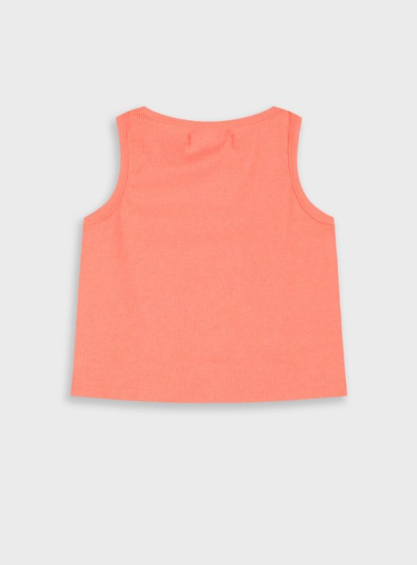 Ribbed tank top for girls