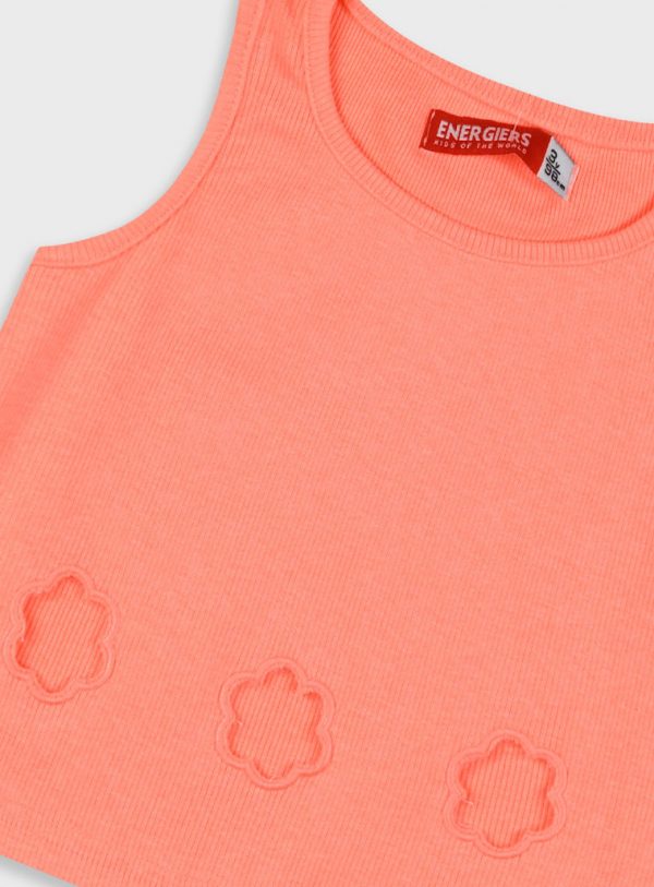 Ribbed tank top for girls