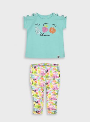 Set with print for girls