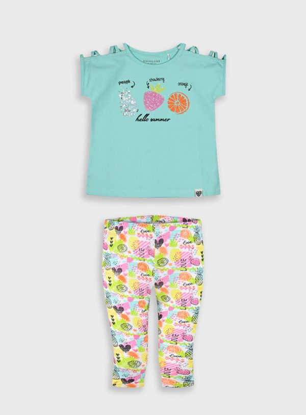 Set with print for girls