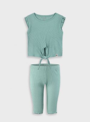 Ribbed set for girls
