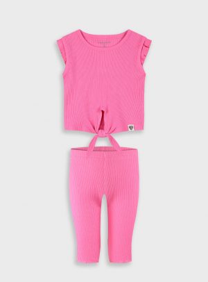 Ribbed set for girls