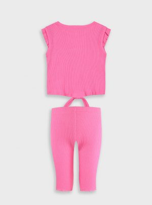 Ribbed set for girls