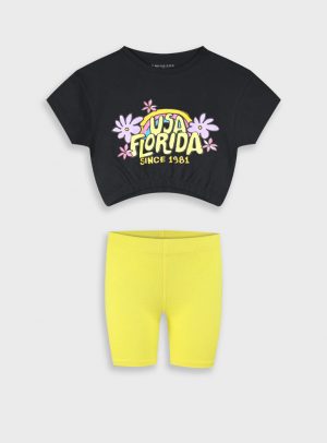 Set with print for girls