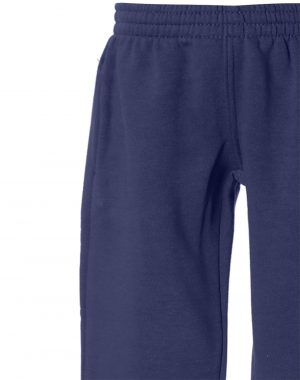 Sweatpants for girls with elasticated rips at the ankle