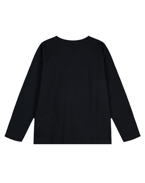 Girl΄s jersey blouse with print on the chest