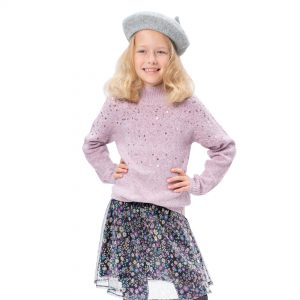 Floral tulle skirt for girls