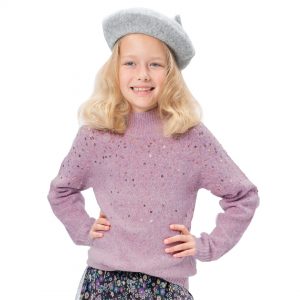 Knit sweater for girls