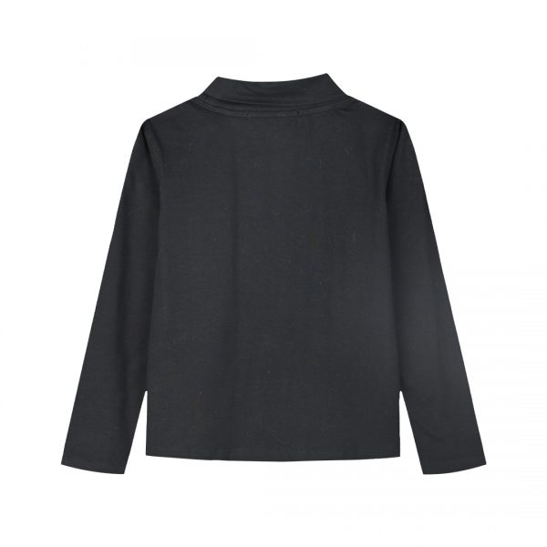 Jersey turtleneck with print for girls
