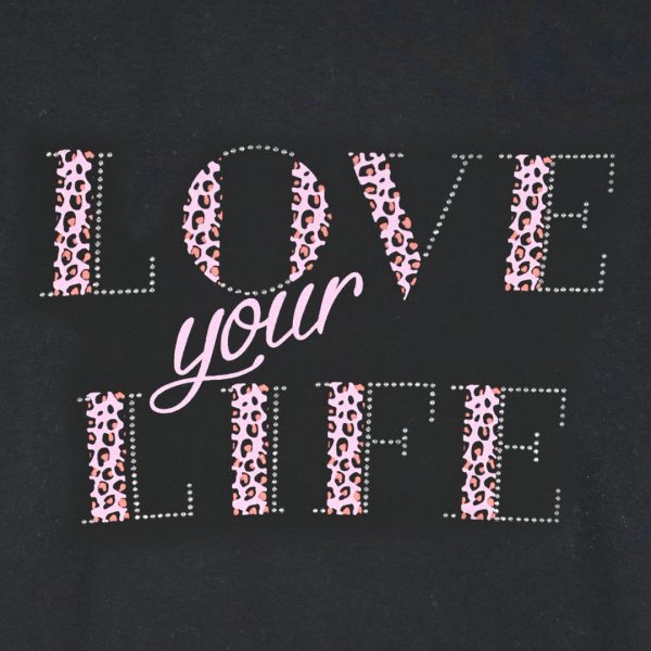 Jersey turtleneck with print for girls