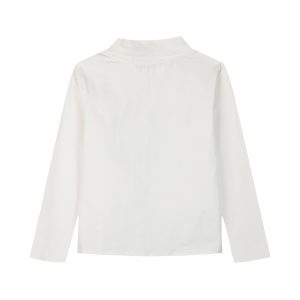 Jersey turtleneck with print for girls