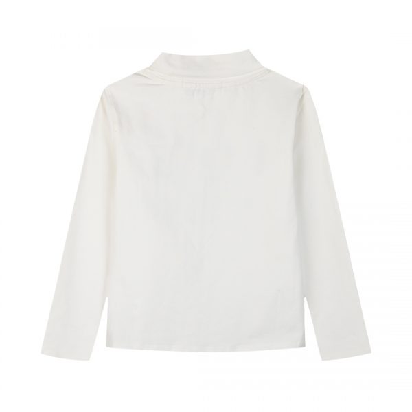 Jersey turtleneck with print for girls