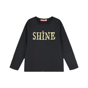 Jersey shirt with print for girls