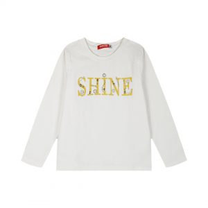 Jersey shirt with print for girls