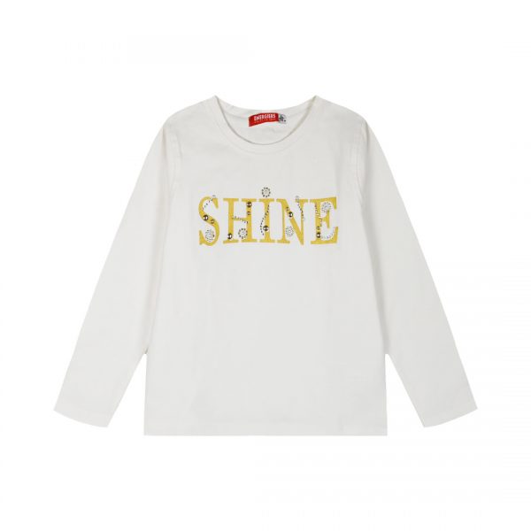 Jersey shirt with print for girls