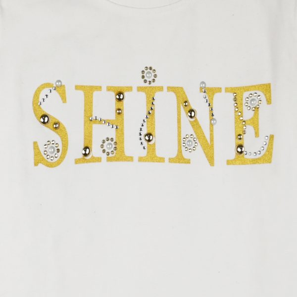 Jersey shirt with print for girls