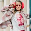Jersey shirt with print for girls