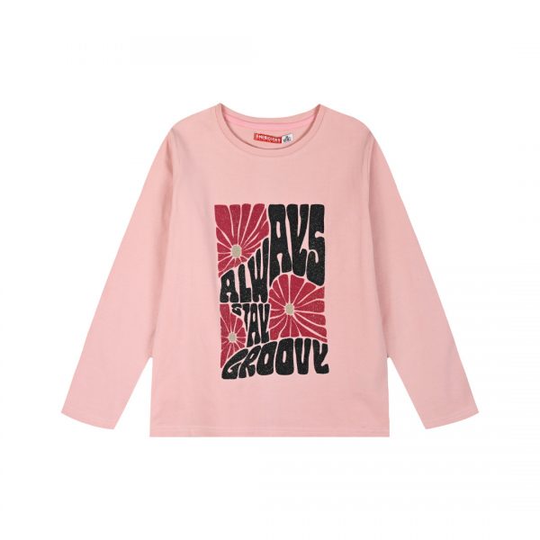 Jersey shirt with print for girls
