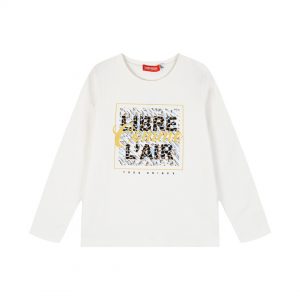Jersey shirt with print for girls
