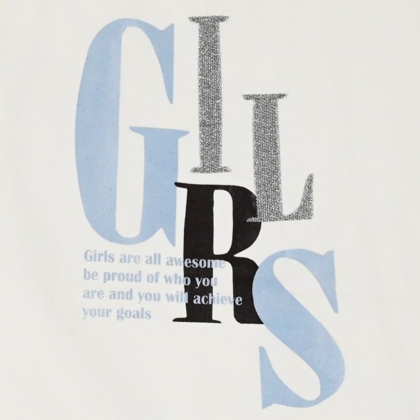 Jersey shirt with print for girls