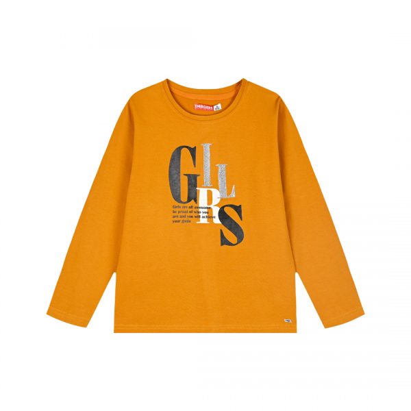 Jersey shirt with print for girls