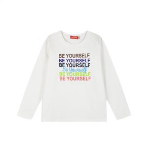 Jersey shirt with print for girls