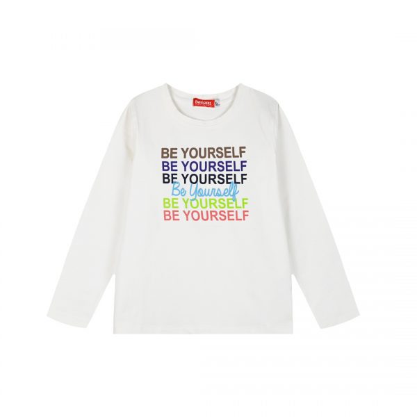Jersey shirt with print for girls