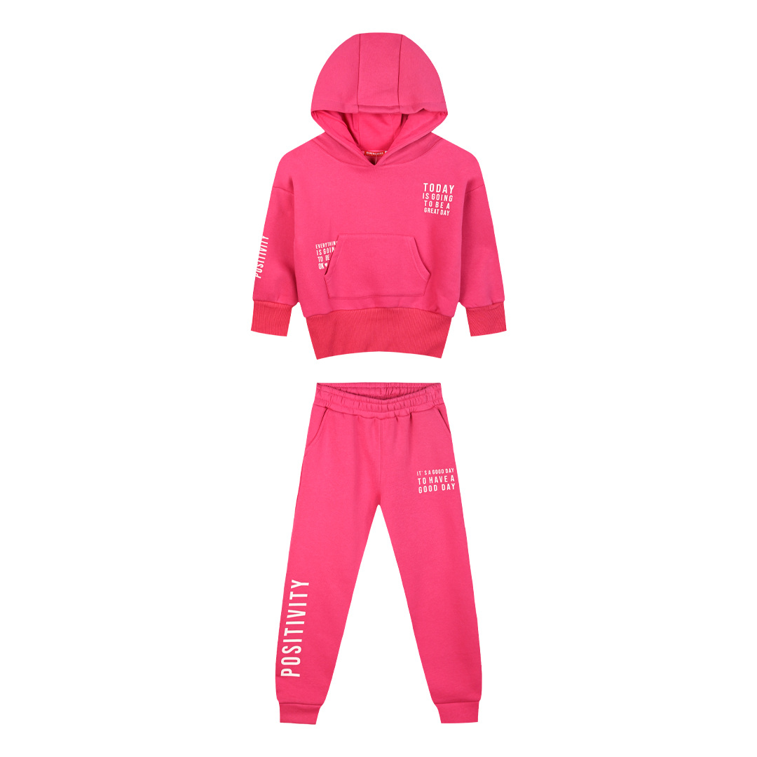 Fleece tracksuit set with print for girls Kids Garden