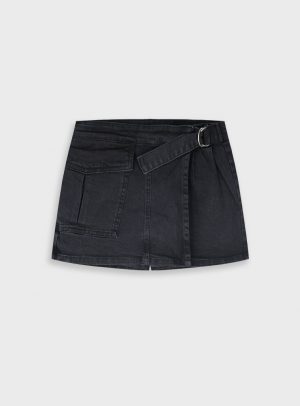 Denim skort