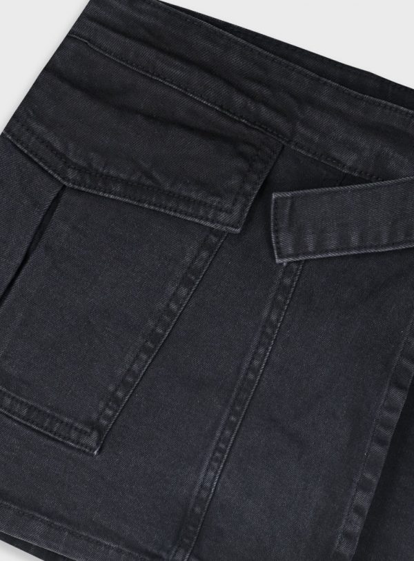 Denim skort