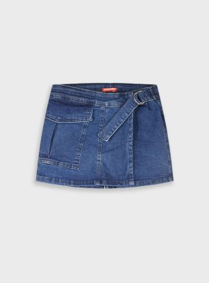 Denim skort