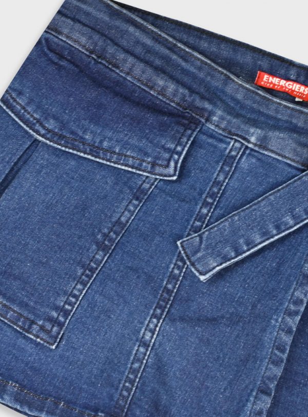 Denim skort