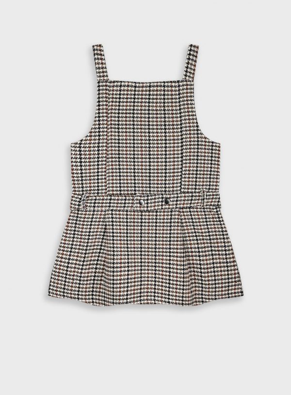 Checkered pinafore