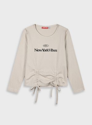 Longsleeved ribbed t-shirt