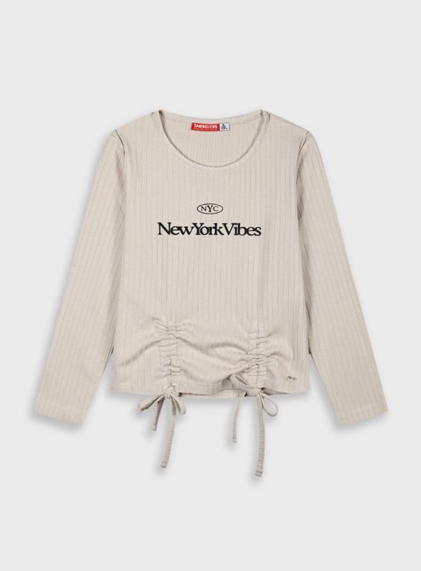 Longsleeved ribbed t-shirt